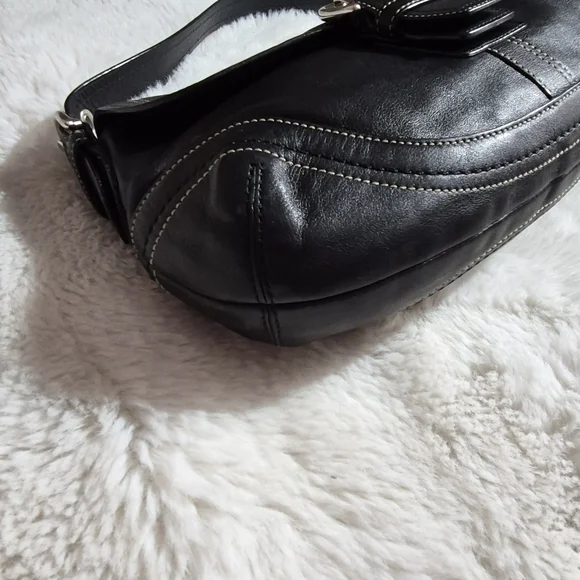 Coach Y2K Soho Black Leather Shoulder Bag - Picture 8 of 13